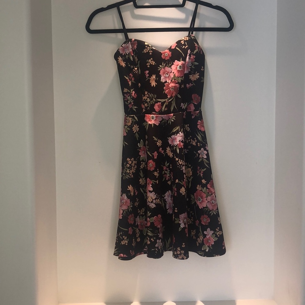 Summertime floral print dress